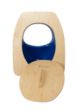 Urine separating set Privy with wooden seat