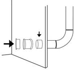 Bouchon de couvercle pour tuyau de ventilation de Ø110 mm